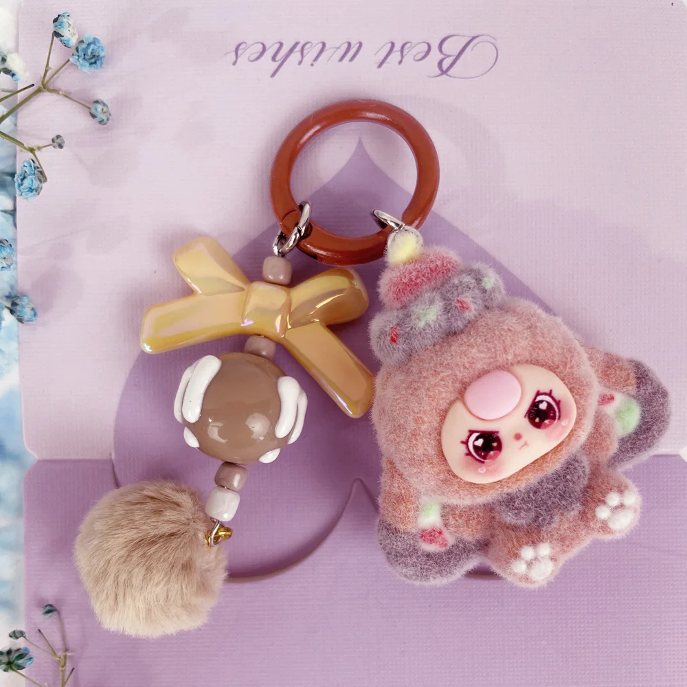 1pc Tasche Anhänger Für Kawaii Baby Drei Mini Cartoon Baby Drei Schlüsselbund Nette Puppe Geschenk Diy Anhänger Zubehör Dekoration – Detail 12
