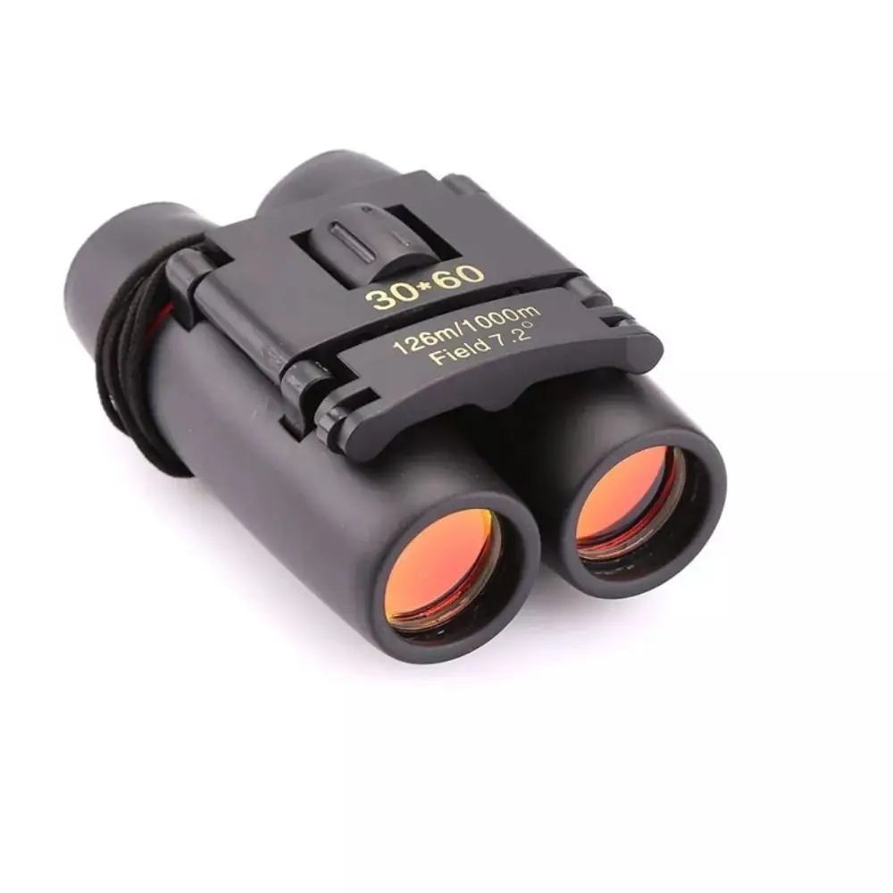 30x60 HD Zoom Binoculars Night Vision High-definition Portable Binocular Telescope Compact Adjustable Powerful Folding Telescope
