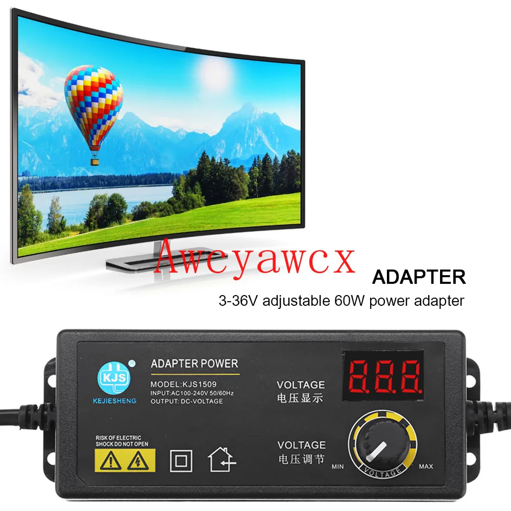 قابل للتعديل تشغيل/إيقاف محول 3V-36V 1.7A من الجهد 3V 4V 4.5V 5V 6V 7V 7.5V 8V 9V 10V 12V 13.5V 14V 15V 16V 17V 18V 19V 36V 60W