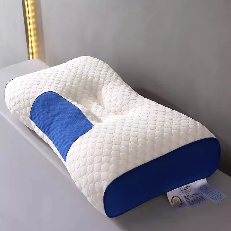 Cervical Orthopedic Green Pillow Help Protect Neck and Shoulder Pain Pillow Bedding for Hotel Home SPA Massage Sleeping Pillow