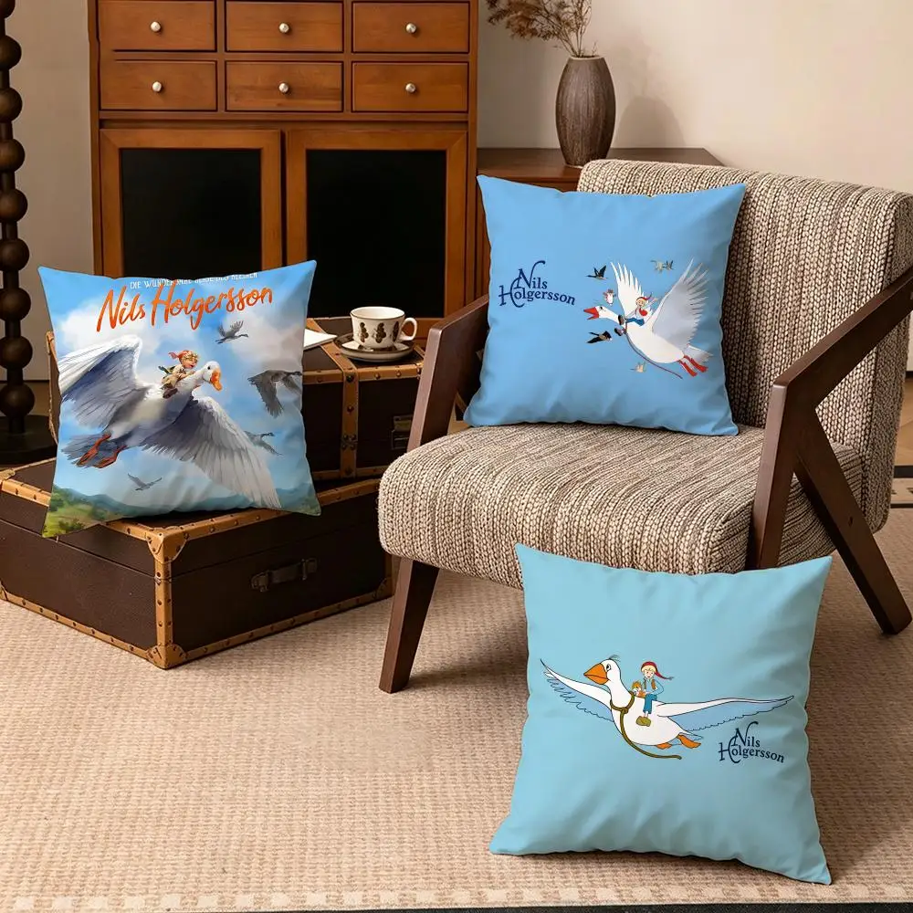 IP-Nils HolgerssonS Cushion Cover Soft Velvet Cushion Cover Set 4Pcs 50x50 45x45 Zipper Pillowcase for Home Decor