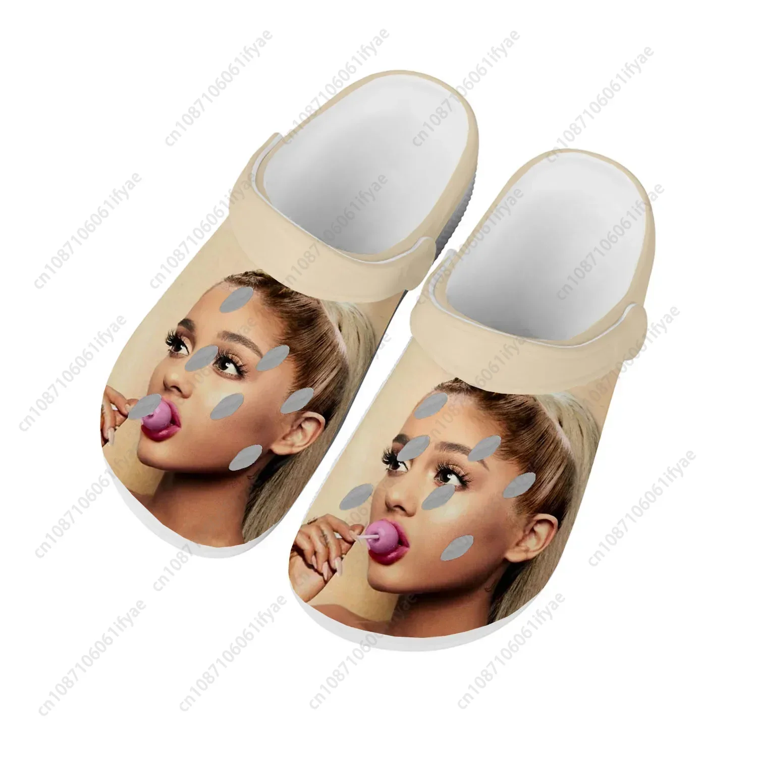 

Ariana Grande Singer Cat Pop Home Clogs Custom Water Shoes Mens Womens Teenager Shoe Garden Clog Breathable Beach Hole Slippers
