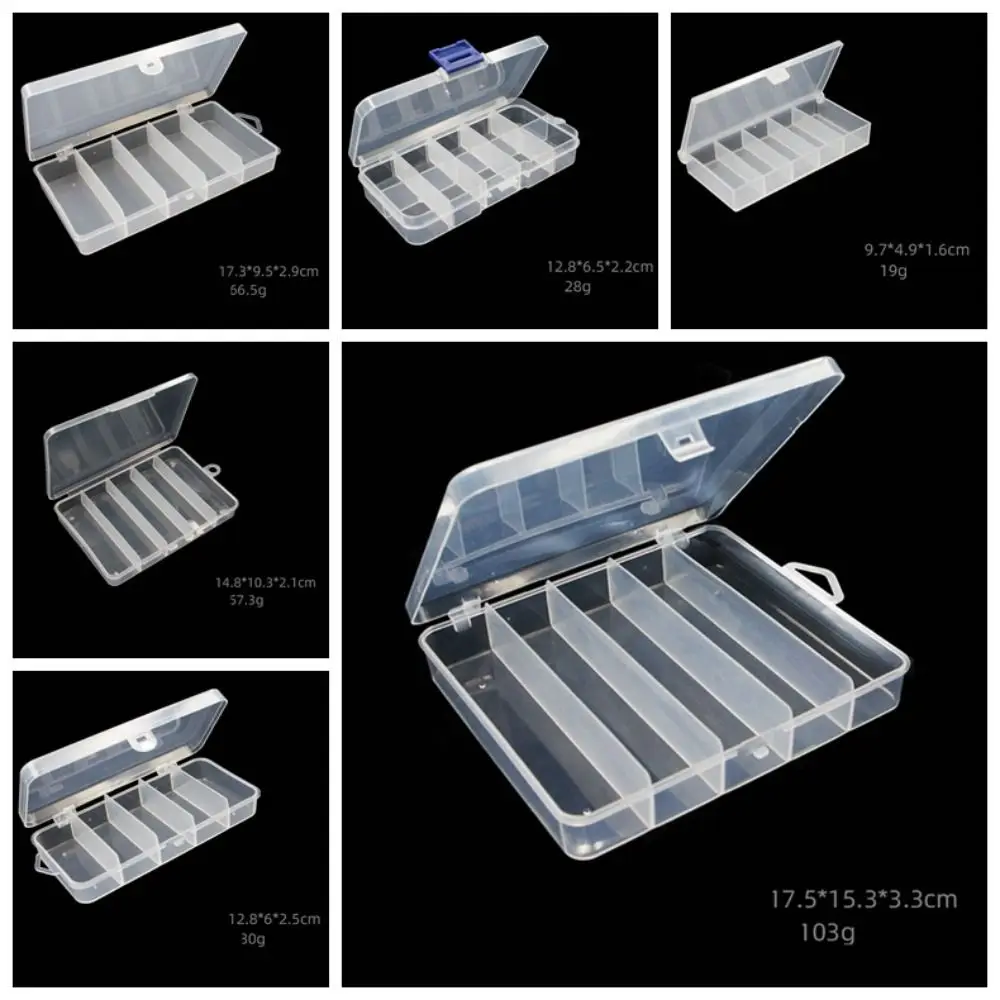 Adjust Compartments Fish Accessory Box Good Sealing Effect Transparent Fishing Tackle Boxes Thickened Professional