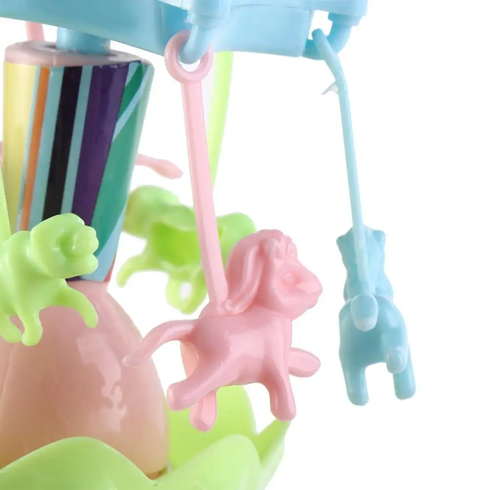 أضواء LED ممتعة آلية تروس متوهجة دوارة مكرنك يدويًا مرحًا مستديرًا من البلاستيك الدائري للأطفال #5