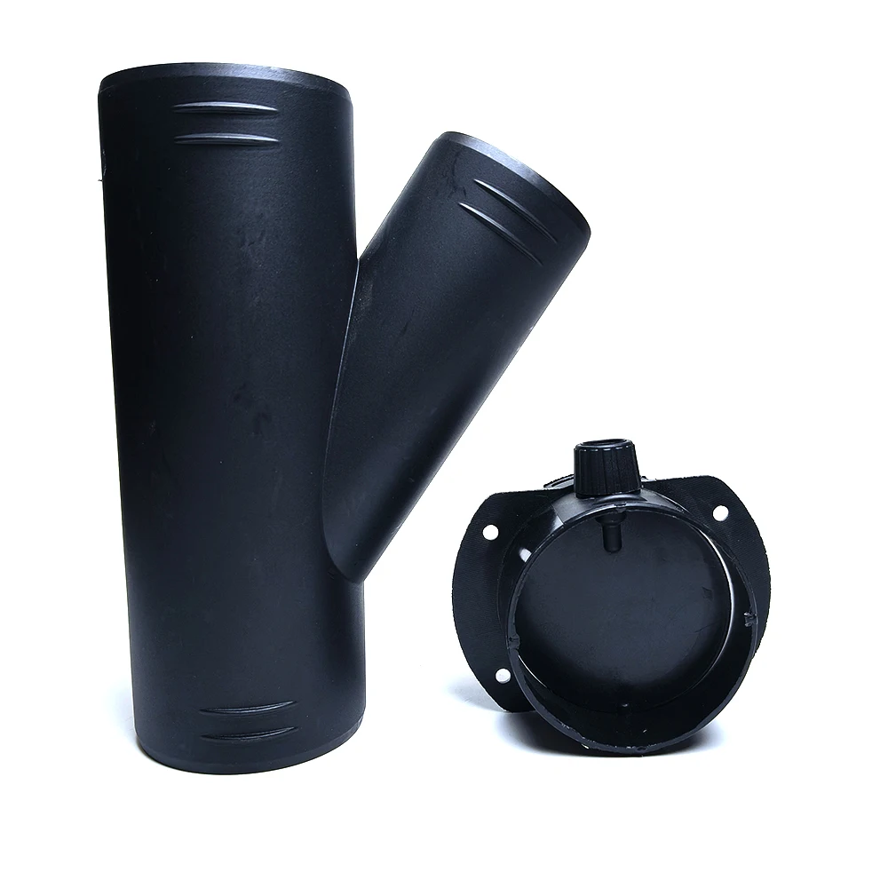 Adjustable Y Splitter Air Duct Hose Connector 60/75/90mm with Valve Flap for Diesel Parking Heater Pipe Joiner Connector