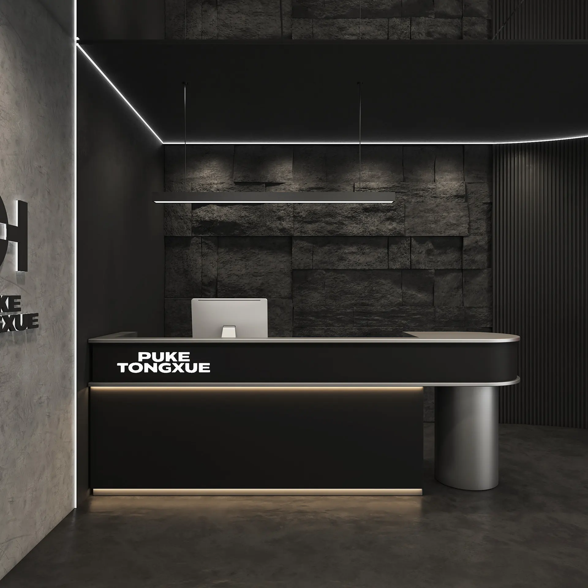 CX stainless steel clothing store checkout page counter barber shop dance studio gym bar table