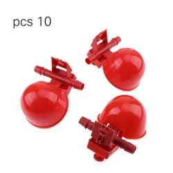 10pcs Automatic Drinking Bowls Feed Red Water Drinking Cups Portable Multi-function Convenient Safety for Chick Coop Tools