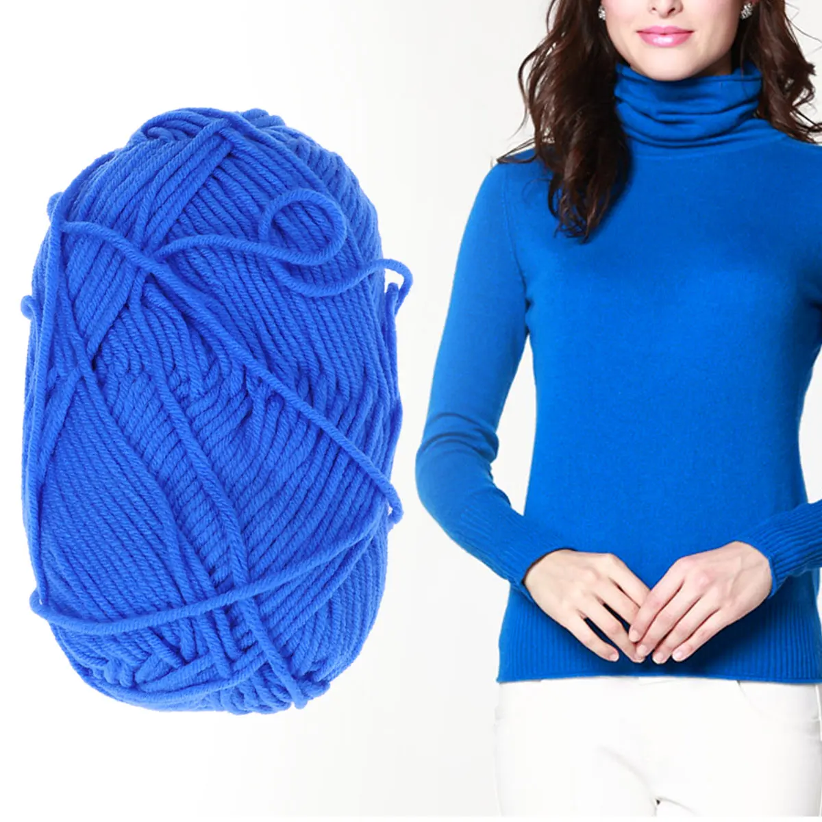 

50 G Milk Cotton Yarn Crochet Bulk Diy Woolen for Knitting Bulky Thick Crocheting