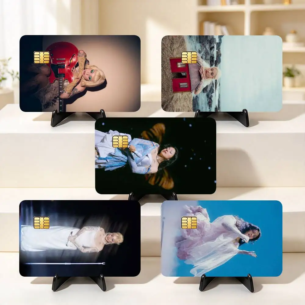 C-Chilean Singer M-Mon Laferte  Credit Card HD Stickers Game Card Decal Small Chip Waterproof Sticker Gift