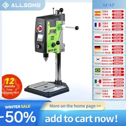 ALLSOME 6-Speed Benchtop Drill Press Drilling Machine