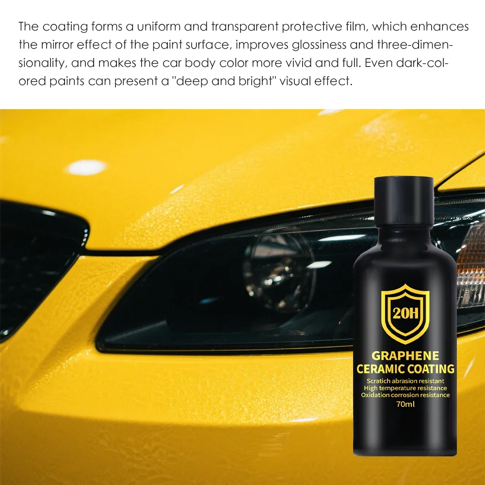 Graphene Ceramic Coating 20H with Self Healing and UV Track Technology Car Detailing Professionals 10+ Years of Protection