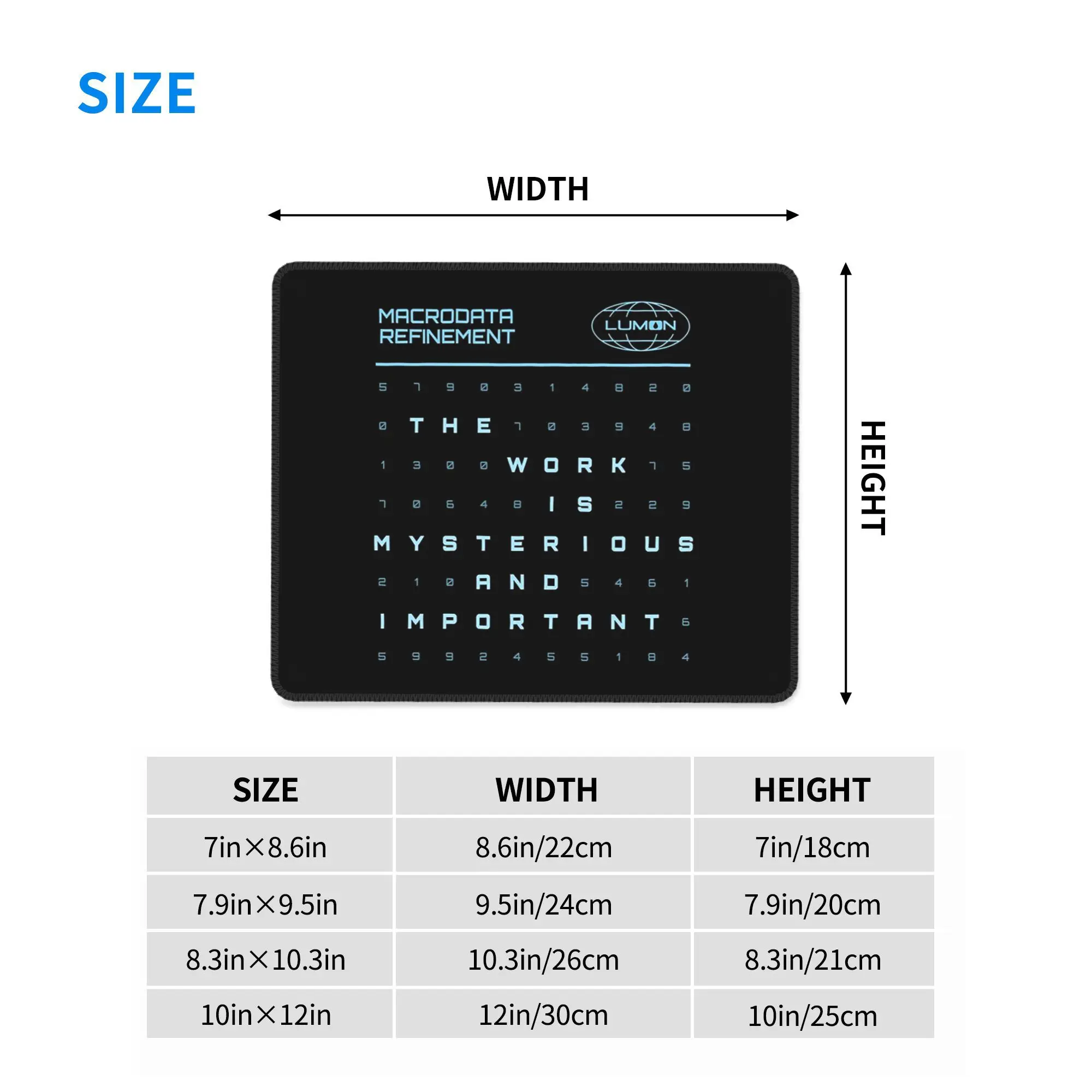 重要な Lumon Industries マウスパッドコンピュータキーボードマウスマットゲーマー PC ラップトップデスクマットオフィスアクセサリーテーブルマット