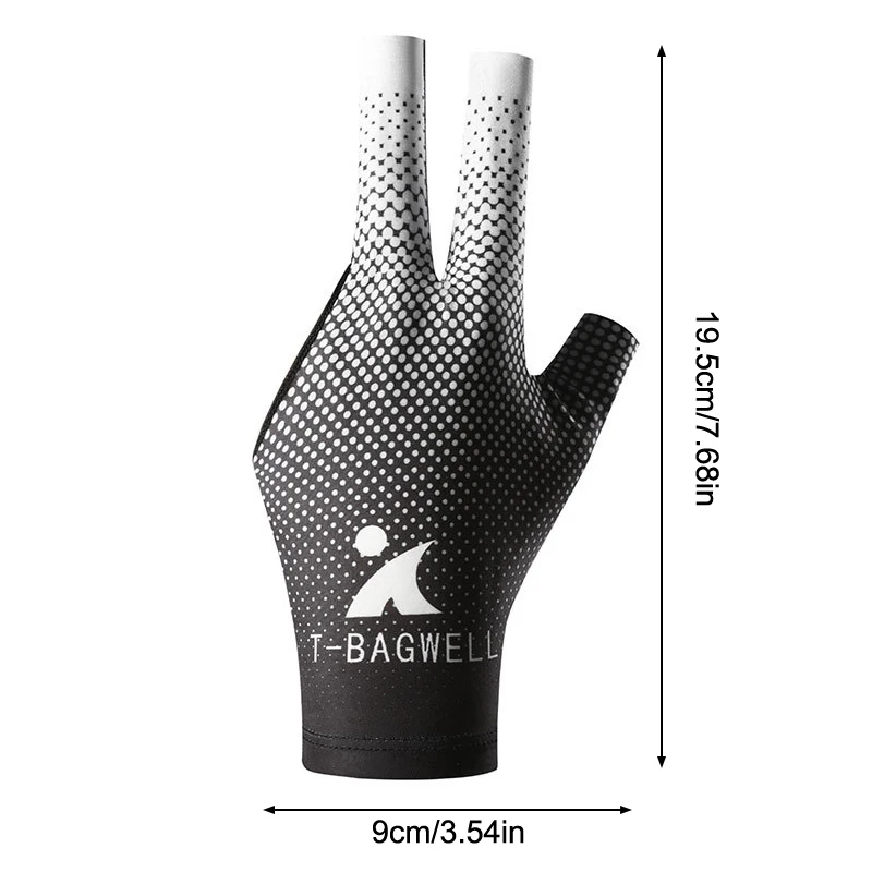 1 x professioneller Billardhandschuh für die linke Hand mit rutschfestem Silikon, atmungsaktiv und elastisch für Snooker-Spiele