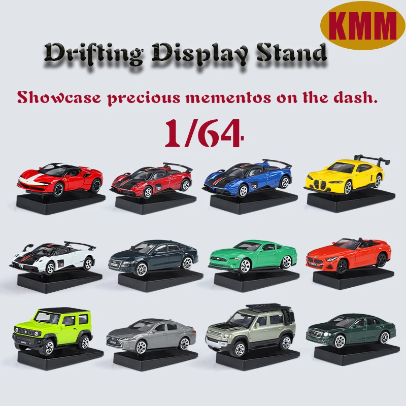 

KMM 1/64 Sports Car Die-Cast Drift Rotating Ornaments Auto Dashboard Turning Racing Model Auto Enthusiasts collection display