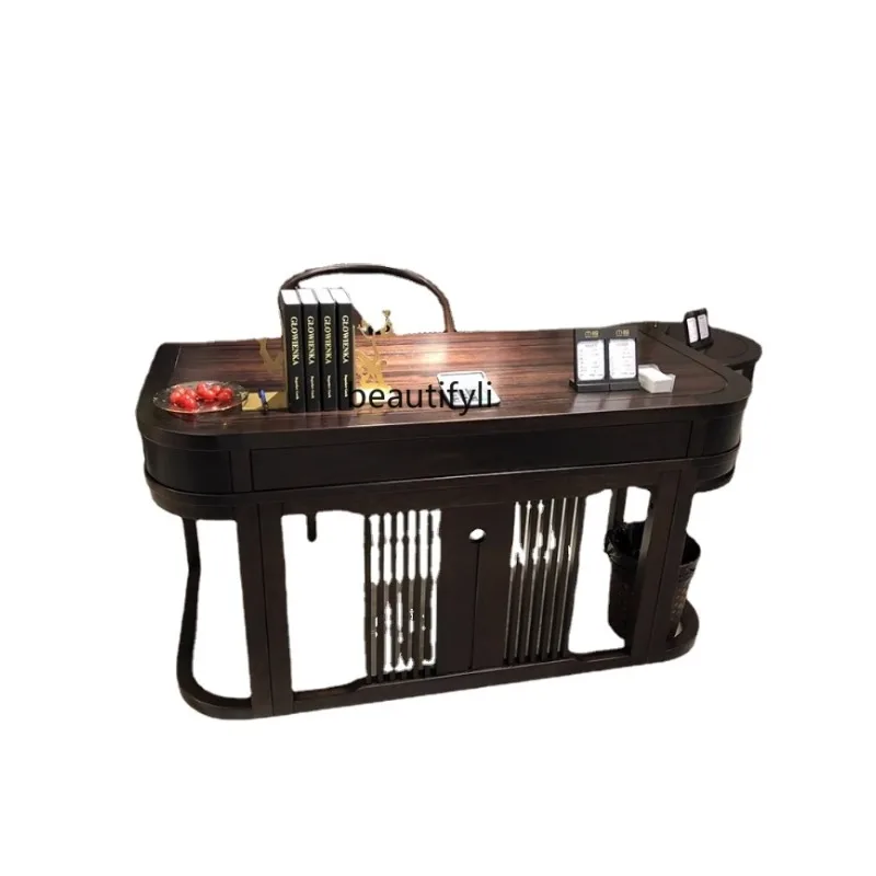 Customized New Chinese Style Walnut Desk Modern Zen Desk Writing Desk Calligraphy Desk Study Painting Table Suite Products Set