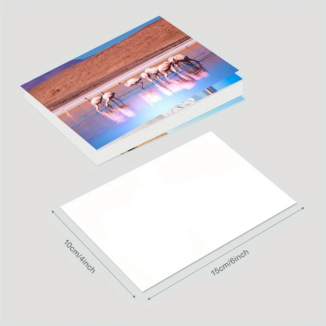 24pcs Bolivia Landscape Postcards, Brightly Colored Ideal for Backpackers and Travelers, Diary and Accounting Supplies
