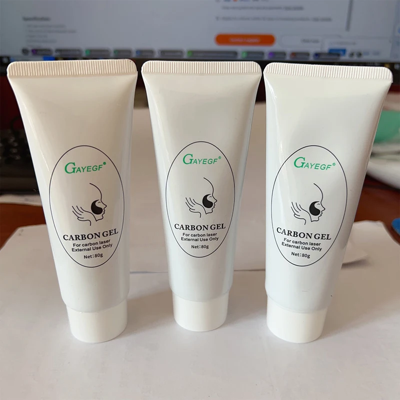 Novo gel de carbono preto creme facial máscara facial limpeza profunda suporte laser ativo nano toner rejuvenescimento da pele clareamento ferramentas cuidados