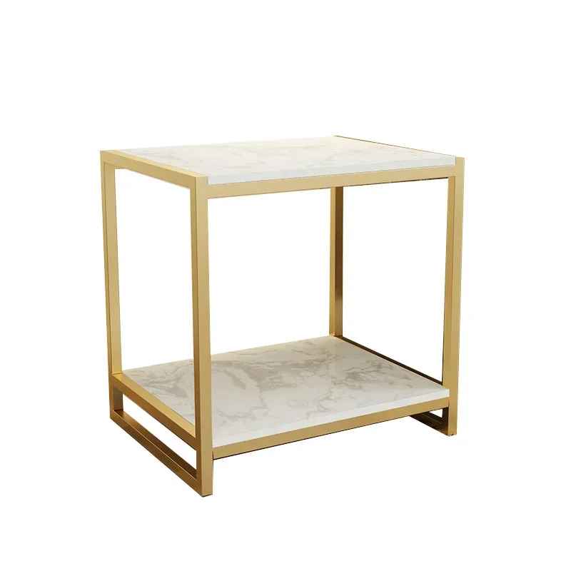 Nordic marble edge corner light luxury living room sofa small apartment coffee table simple modern bedside table small square