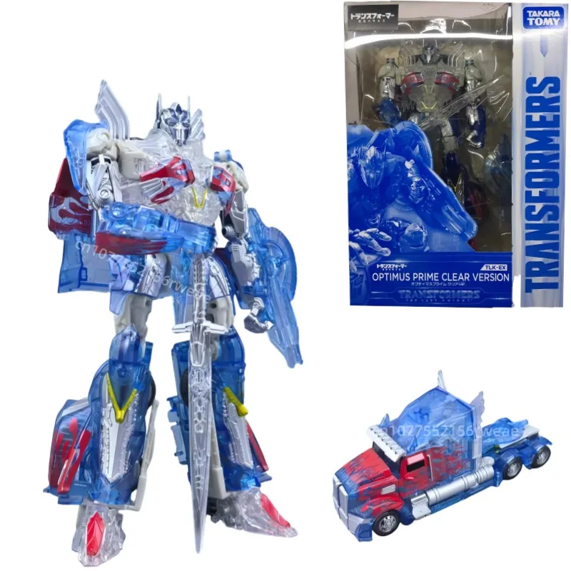 

In Stock Transformers Toys TAKARA TOMY AD31 TLK-EX Transparent Optimus Prime Action Figure Boy Hobby Collection Holiday Gift