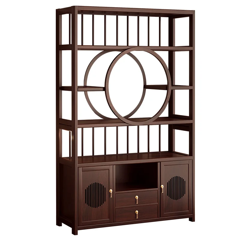 

Bogu Rack Office Tea Room Shelf New Chinese Living Room Screen Entrance Wine Cabinet Duobao Pavilion Bookshelf Display