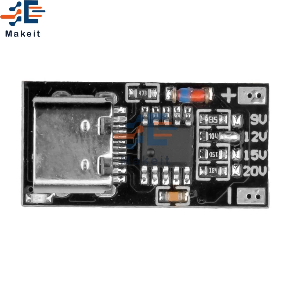 USB-C PD Trigger Board Module PD/QC Decoy Board Fast Charge USB Type-c to 12v High Speed Charger Power Delivery Boost Module