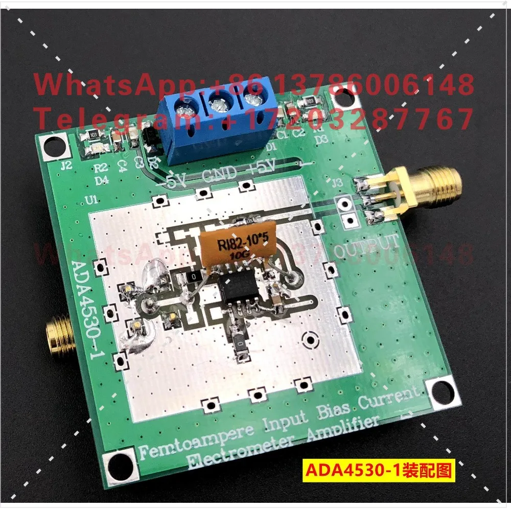 Class fA electrometer amplifier ADA4530-1 weak current measurement module photoelectric IV conversion