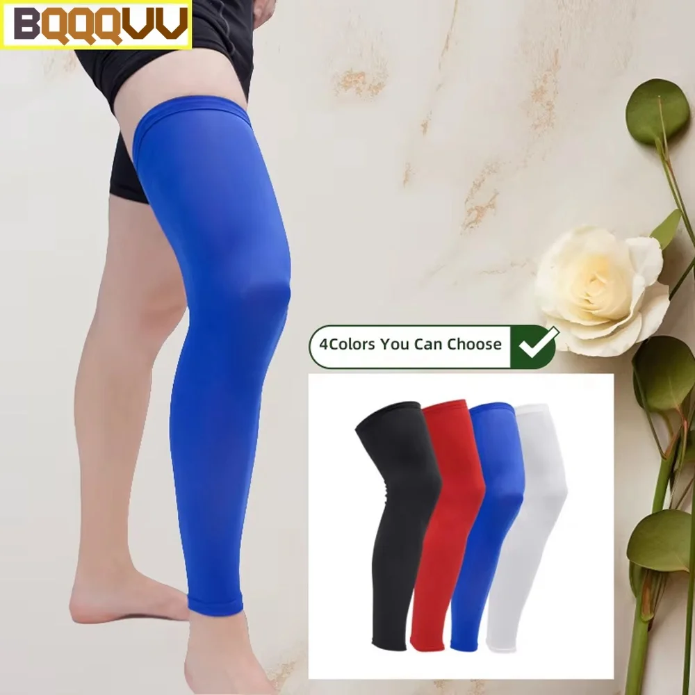 1PC Full Length Leg Sleeves Long Compression Leg Knee Sleeve Protect Leg, for Man Women Basketball Running Cycling Football