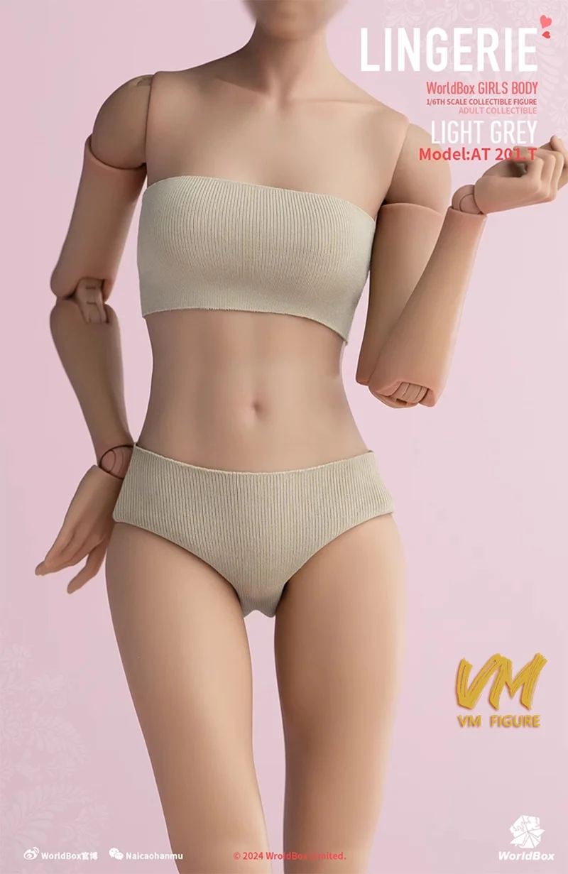 Worldbox CA013 1/6 Lingerie féminine sous-vêtements enveloppe de poitrine caleçon modèle adapté 12 ''AT201/202/203/206/210 figurine de soldat