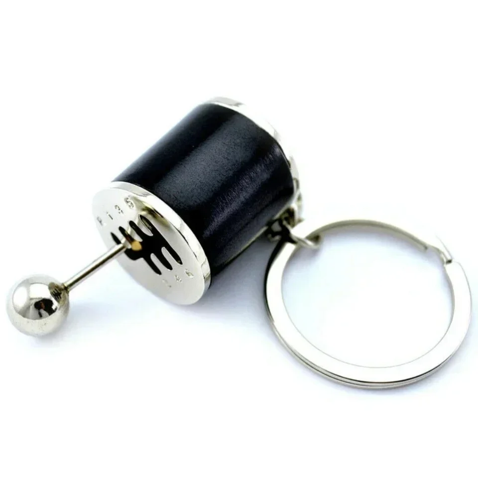 Metal Keyring Creative Car Shifter Keychain Six-Speed Gear Stick Knob Gearbox Model Key Antistress Adults New Fidget Toys