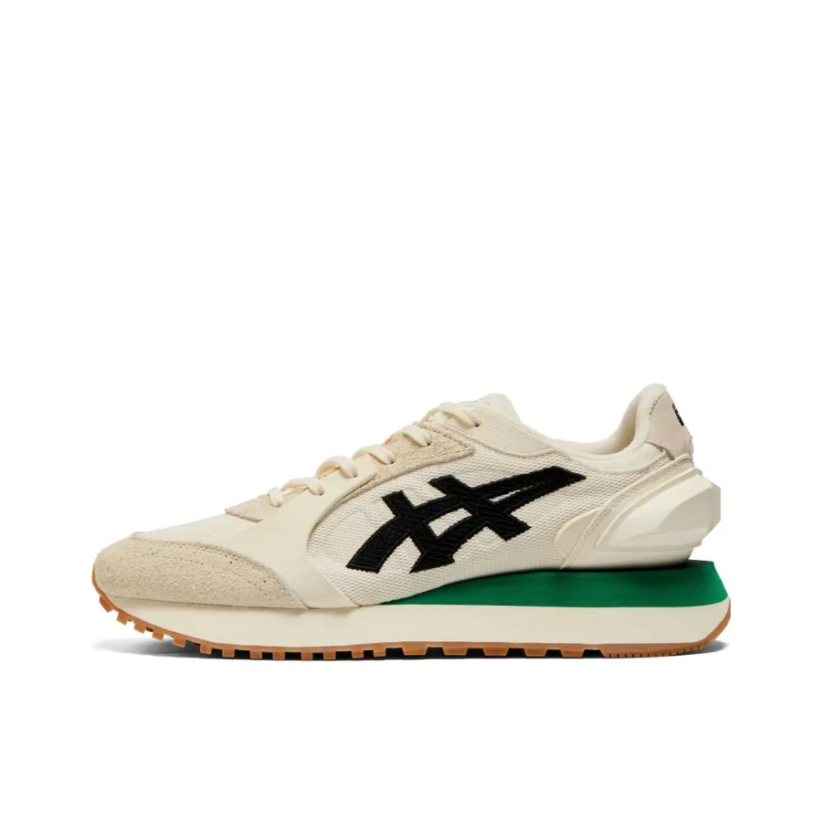 Onitsuka Tiger Moage Co. Unisex Beige Low-Top Urban Runners  Fashionable Chunky-Soled Casual Commuter Style 1183B555-103