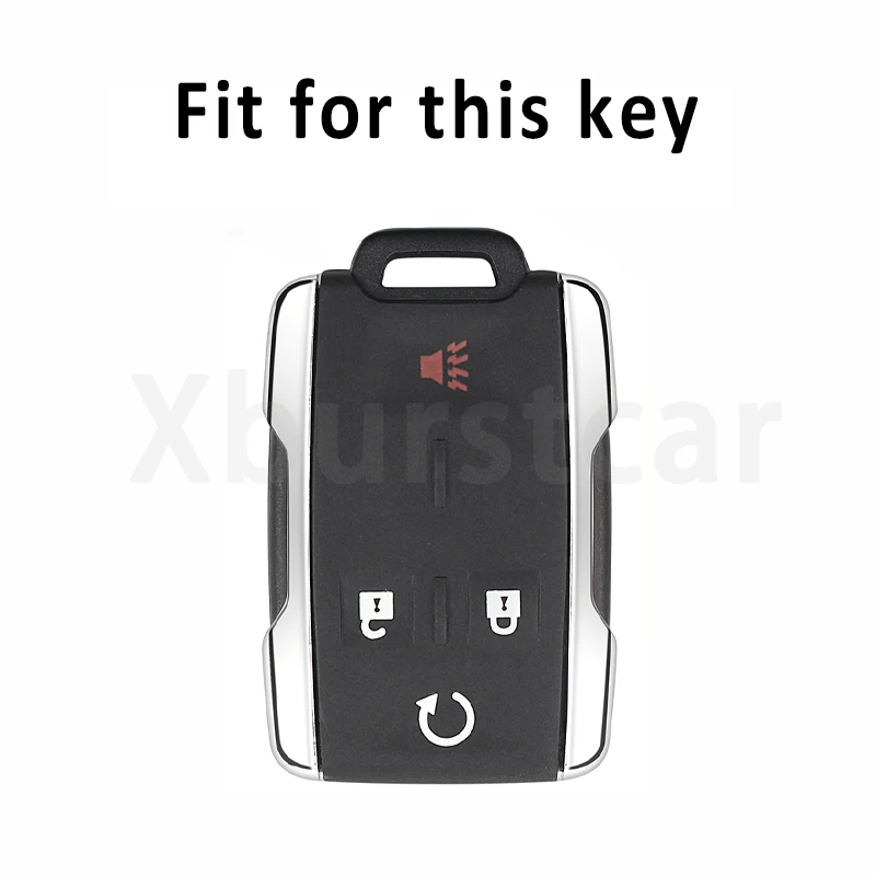 4 Buttons TPU Car Key Case for Chevrolet SUBURBAN Saboban GMC Sierra Canyon Colorado Silverado Auto Shell Full Cover Accessories