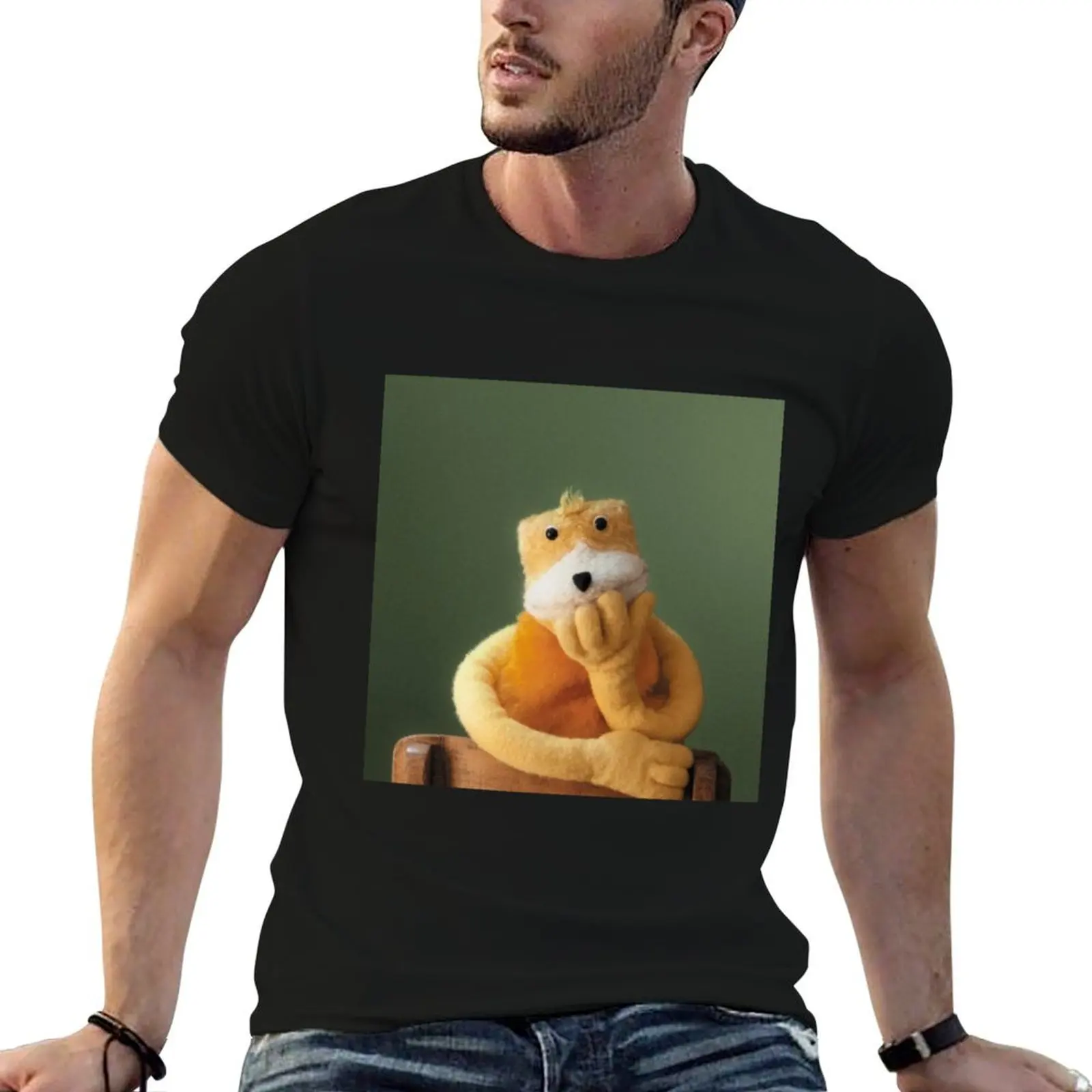 

Mr. Oizo Flat Eric Pondering T-Shirt quick drying heavyweights sublime graphic t shirts mens t shirt graphic