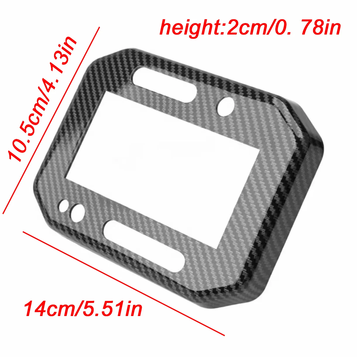 Penutup Instrumen Sepeda Motor untuk HONDA ADV160 2021-2024, Tekstur Serat Karbon, Pelindung Dashboard Anti Gores