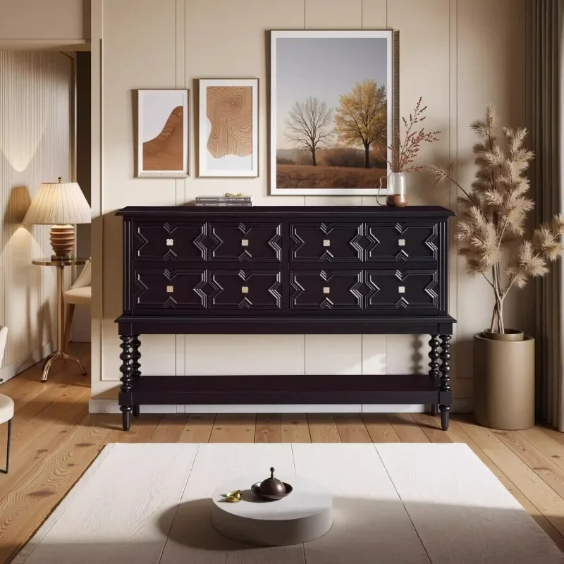 Классические шкафы для гостиной в скандинавском стиле, черные деревянные ящики в деревенском стиле, шкафы для гостиной, современная мебель для хранения