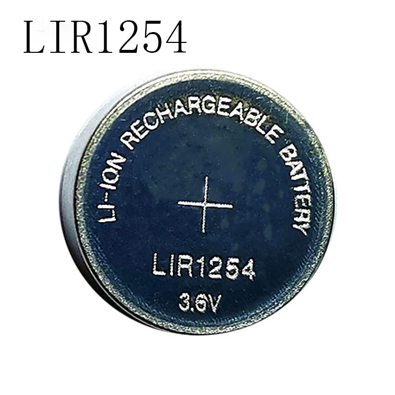 1PCS/LOT LIR1254 1254 3.6V rechargeable button battery instead of 3.7V 40mAh Bluetooth headset