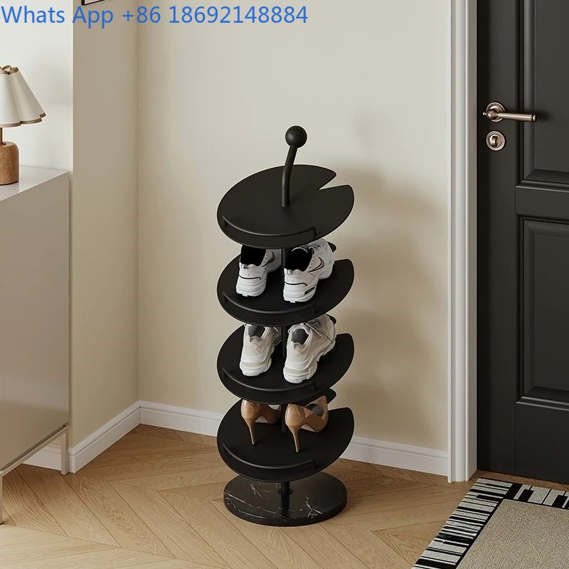 

Cream Style Shoe Rack for Home Indoor Entrance Storage, Light Luxury Multi-layer Iron Art Creative Shoe Cabinet