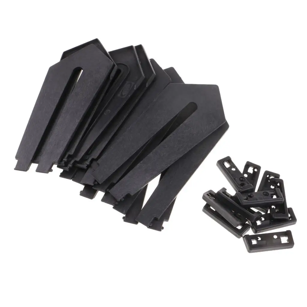 10Pcs Black White Plastic Photo Frame Backs Holder Stand for DIY Photo Frame