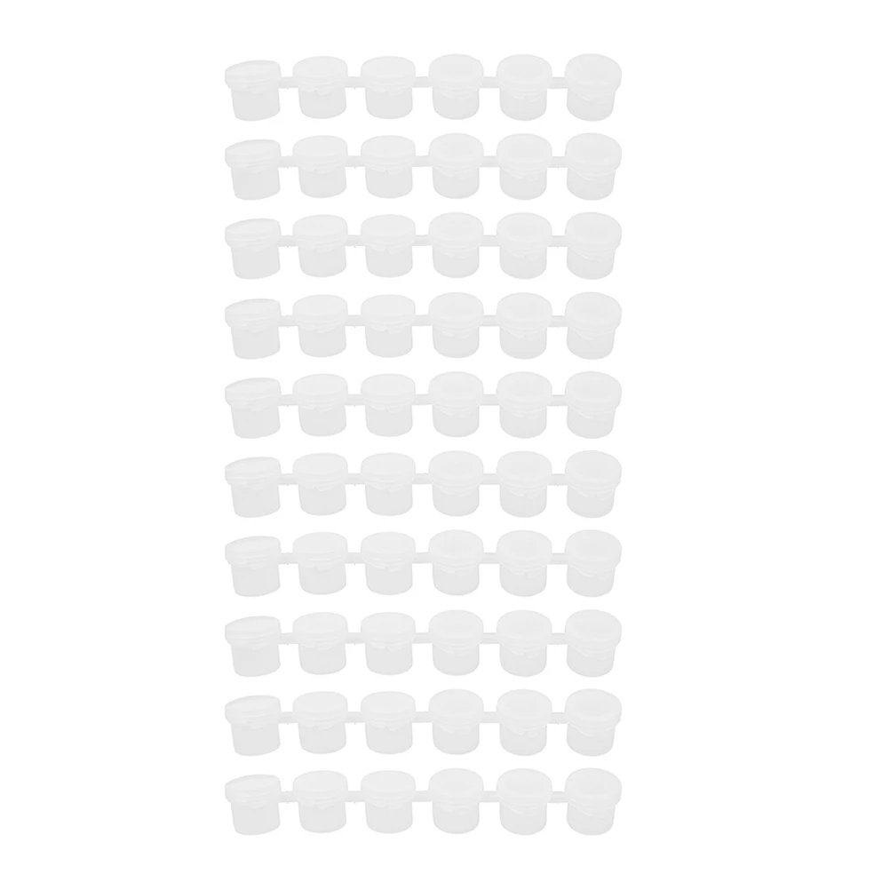 10 قطعة أواني أكواب الطلاء الفارغة حاويات الطلاء البلاستيكية الشفافة للرسم بنفسك مشاريع فنية يدوية أواني أكواب بلاستيكية فارغة #2