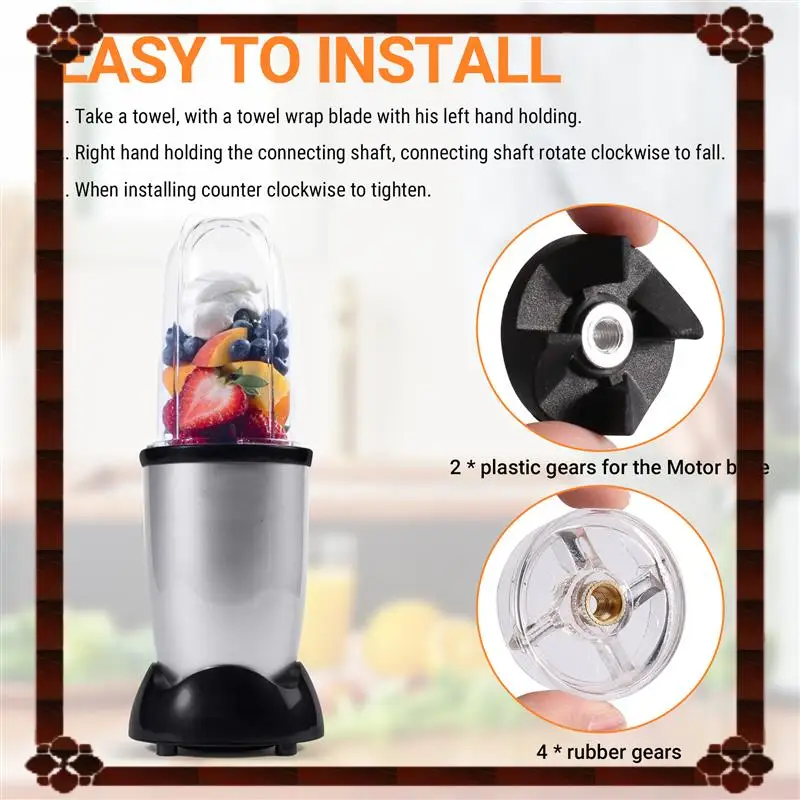 24-Hour Delivery Base Gear Compatible For Magic Blender MB1001 250W Blade Gear Replacement Part
