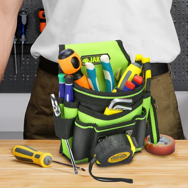 Wear-Resistant Multi-Functional Electrician Tool Waist Bag - Portable Storage for Easy Repairs