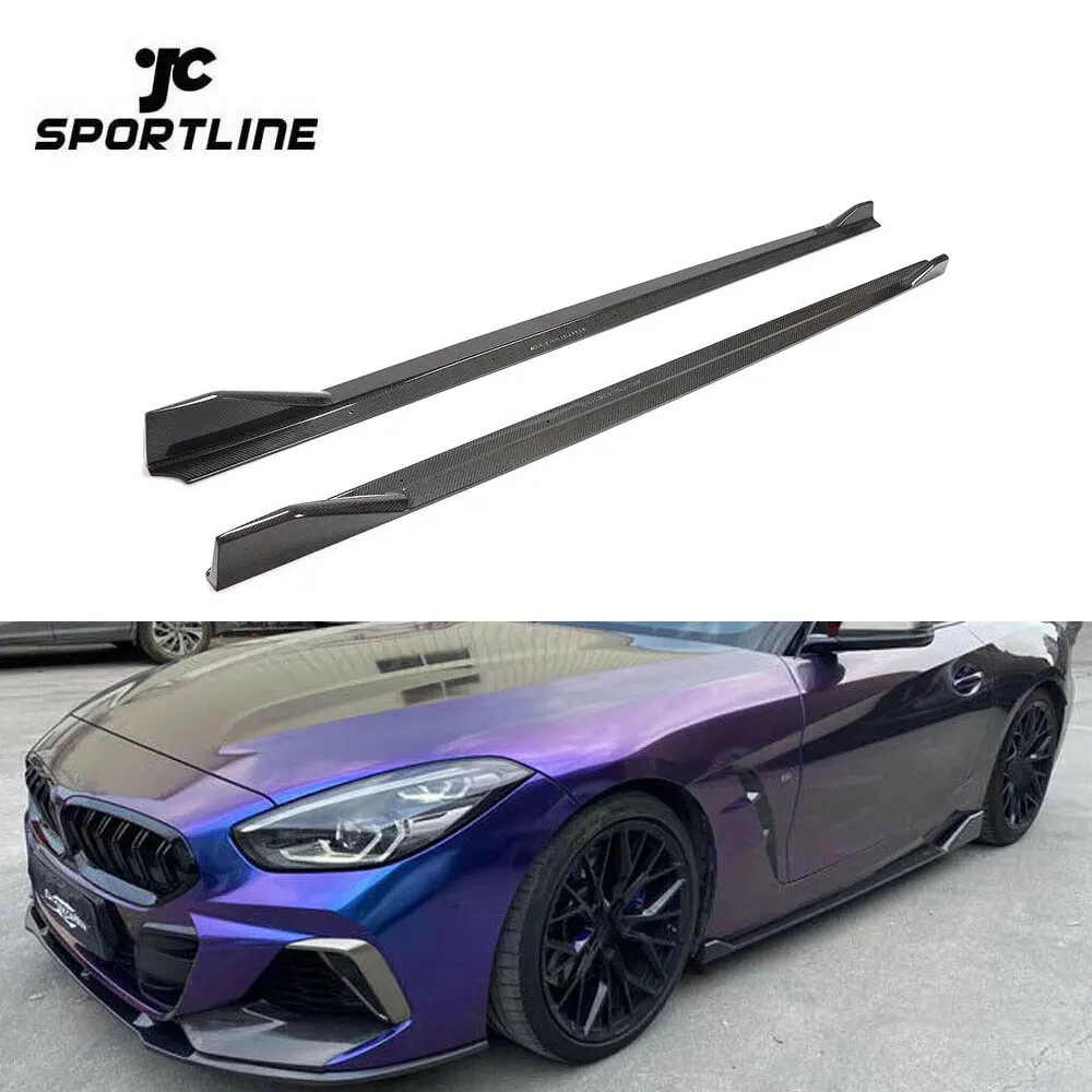 

Модифицированные карбоновые боковые накладки на пороги Luxury Z Series G29 для BMW Z4 M40i Convertible 2-дверный кабриолет 2019-2020