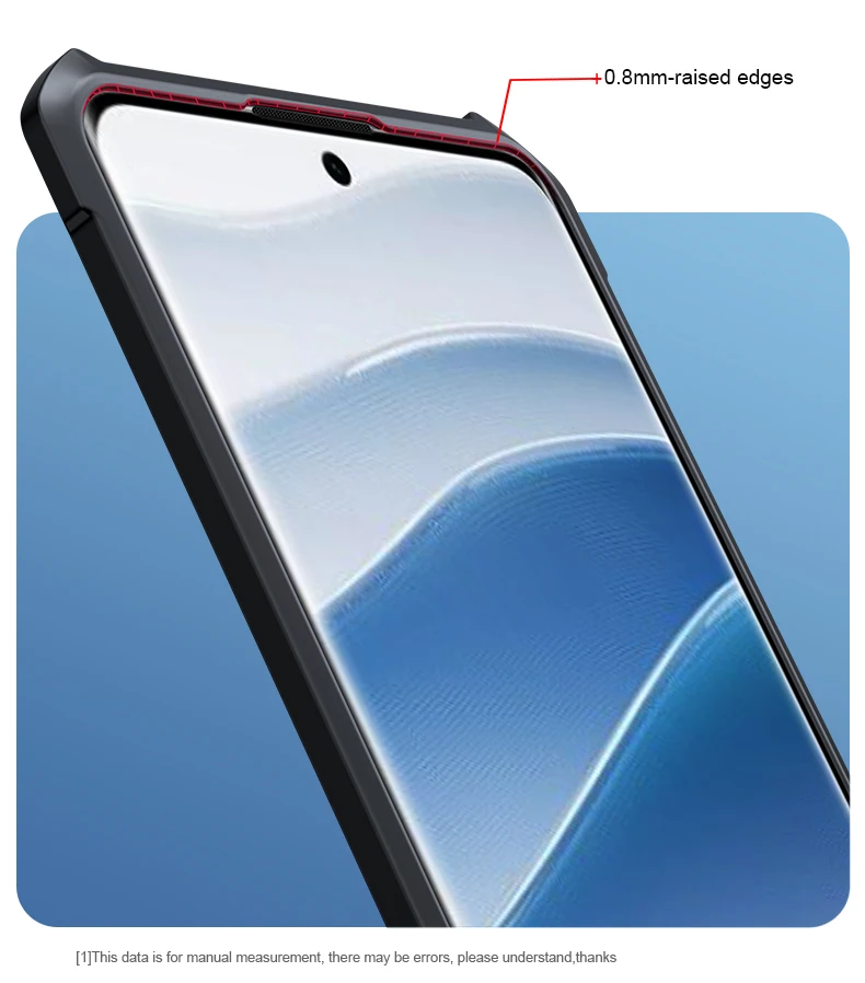 Xundd Hülle für POCO X8 Pro/X8 Pro Max 5G, stoßfeste Airbag-Schutzhülle, Kameraschutz, transparente Rückseite aus Acryl und TPU für POCO X8 P – Detail 8