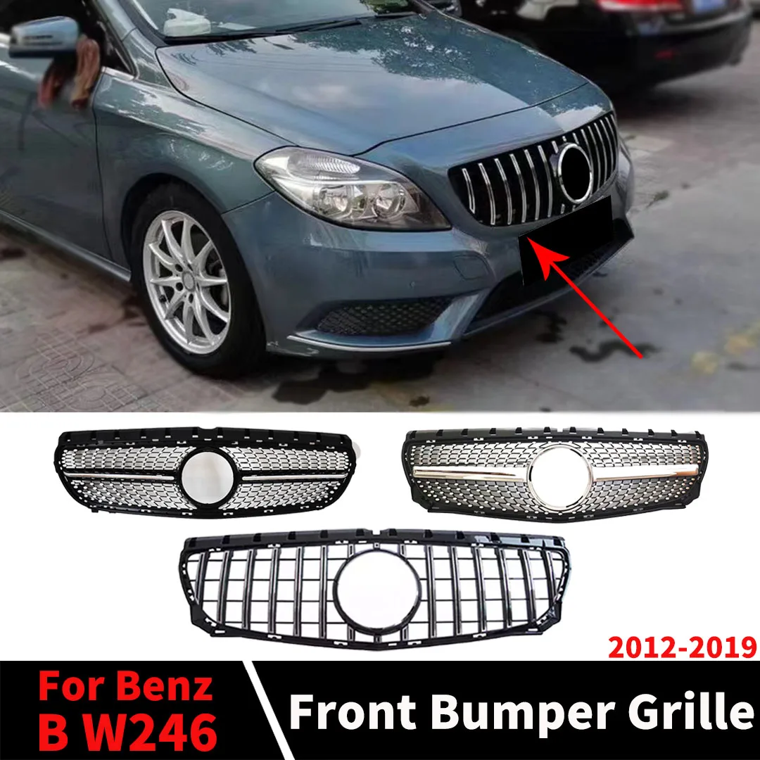 

Front Inlet Grille Racing Hood Grill Mesh Refit Exterior Part Center Trim Tuning Part For Mercedes W246 Benz B class 2012-2019