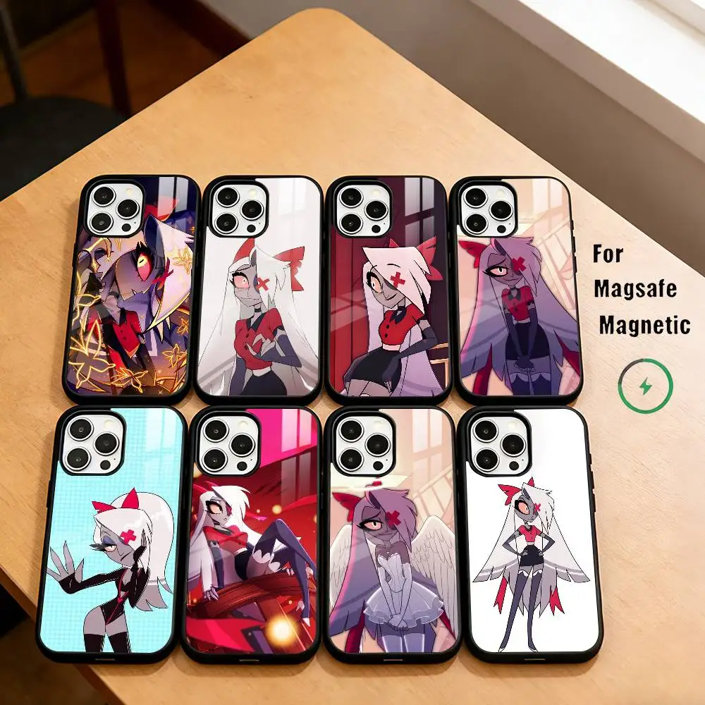 

Former Angel V-Vaggie Phone Case For iPhone17,16,15,14,13,12,11 Plus,Pro Magnetic with Magsafe Wireless Charging