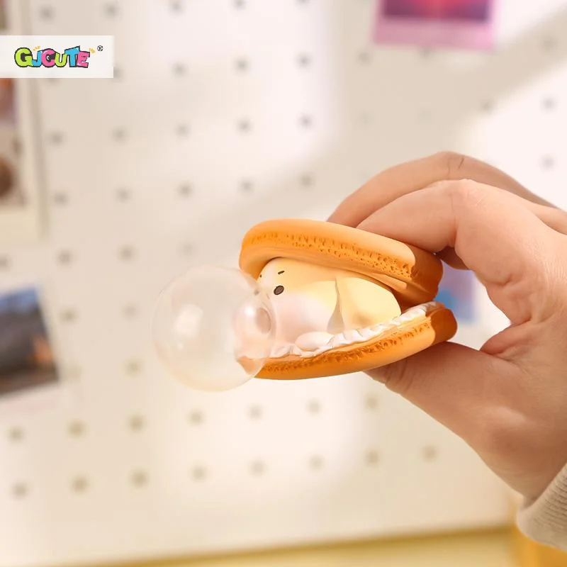2Pcs Macaron Burger Blasen Blasen Büro Stress Relief Ornamente Kreative Cartoon Prise Spielzeug kinder Dekompression Spielzeug Geschenke