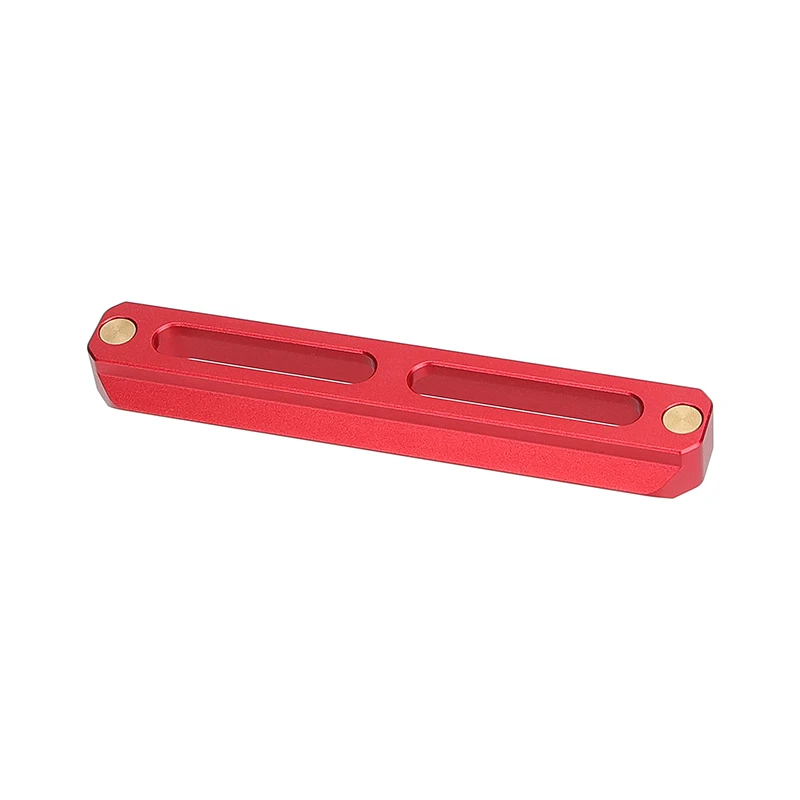 HDRIG Standard NATO Rail 100mm Red Color Quick Release Bar With Anti-fall Spring Pins For DSLR Camera Cage Rig