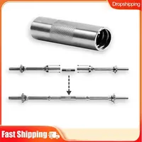 For 2.5cm Dumbbell Rod Extender Convenient Wrench + Screw + Barbell Rod Spinlock 1inch Standard 25mm Dumbbell Connector Steel