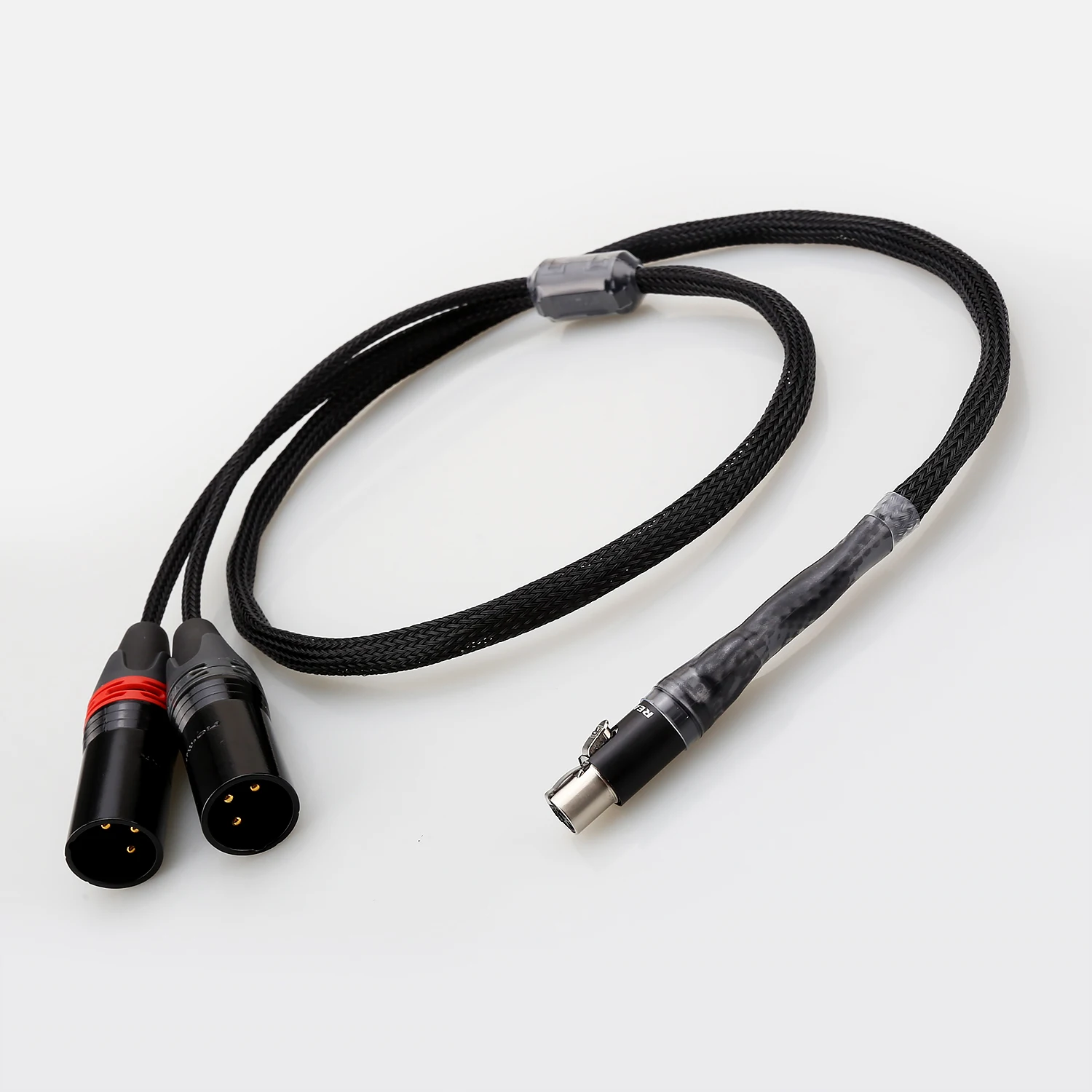 5 Pin DIN Female to Dual XLR Male Balanced Audio Cable Silver Plated Double Shielded for Vintage Hifi Amplifier Speakers