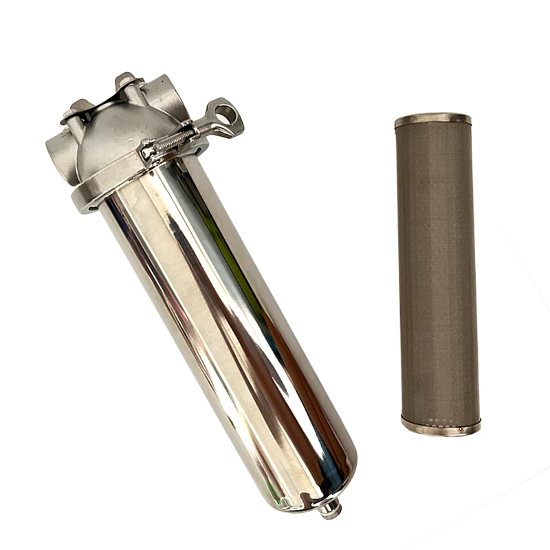 5/10/20 بوصة ترشيح السوائل SS304 مبيت مرشح الفولاذ المقاوم للصدأ DEF تصفية العلب