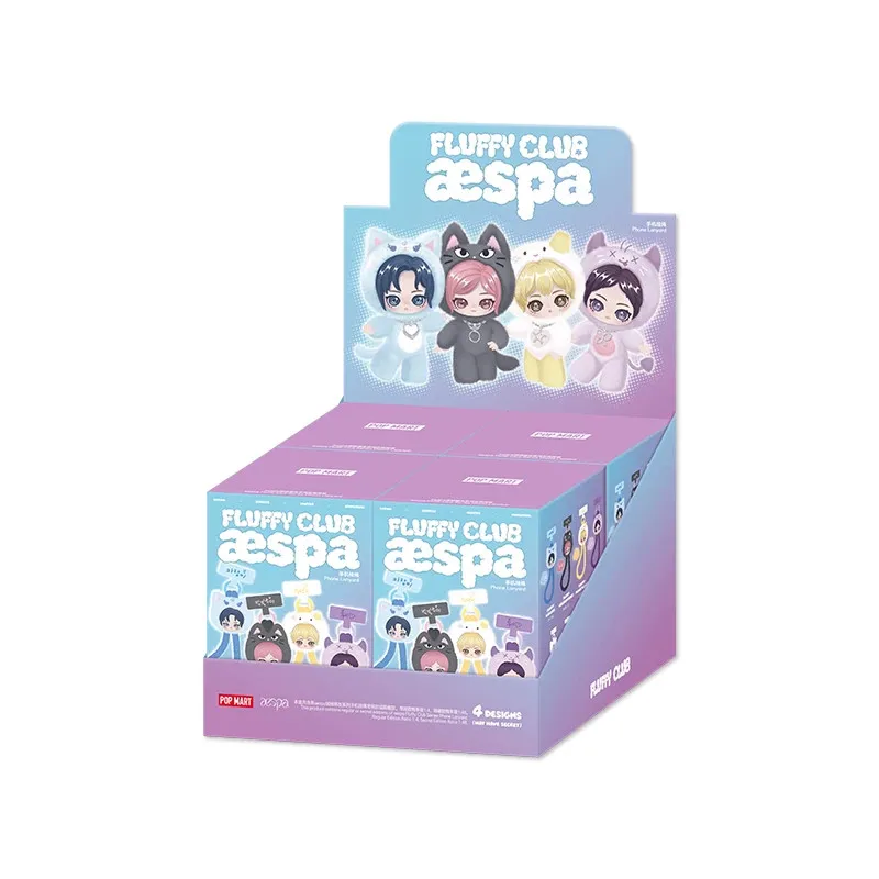 New POP MART Authentic Aespa Blind Box Fluffy Club Series Plush